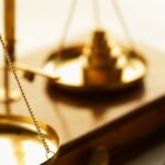 Golden scales of justice