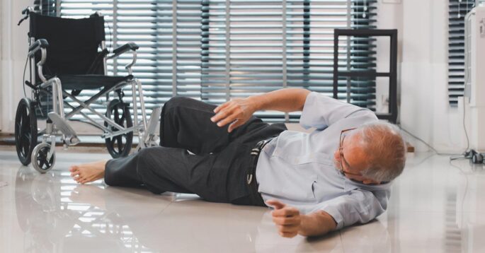 Nursing home resident falls