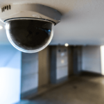 a camera on the ceiling