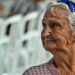 an elderly woman