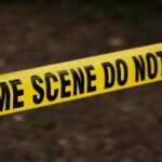 Yellow crime scene tape
