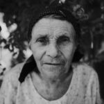 An older woman outside